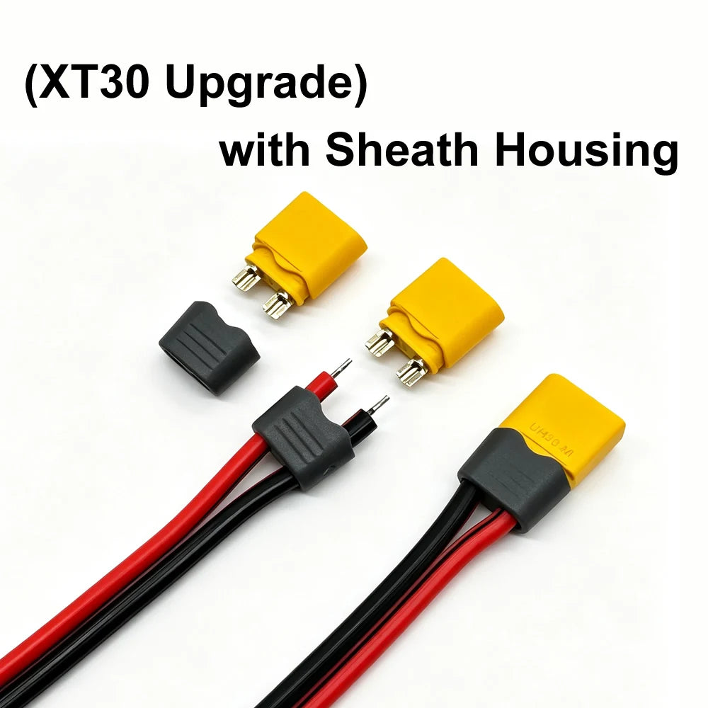 XT30 Connector Plug with Sheath Housing Male/Female XT30 Plugs and Welding Fixtures For RC Lipo Battery Cars Drones Airplane