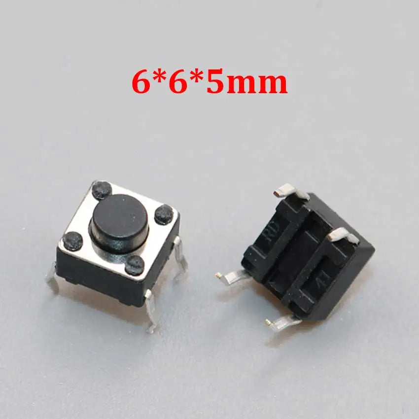 20/50/100pcs 6x6 PCB Momentary Mini Micro Tactile Tact Push Button 4-Pin Self-reset Switch 6*6*4.3/5/6/7/8/9/10/11/12/13/14/15mm