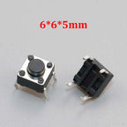 20/50/100pcs 6x6 PCB Momentary Mini Micro Tactile Tact Push Button 4-Pin Self-reset Switch 6*6*4.3/5/6/7/8/9/10/11/12/13/14/15mm
