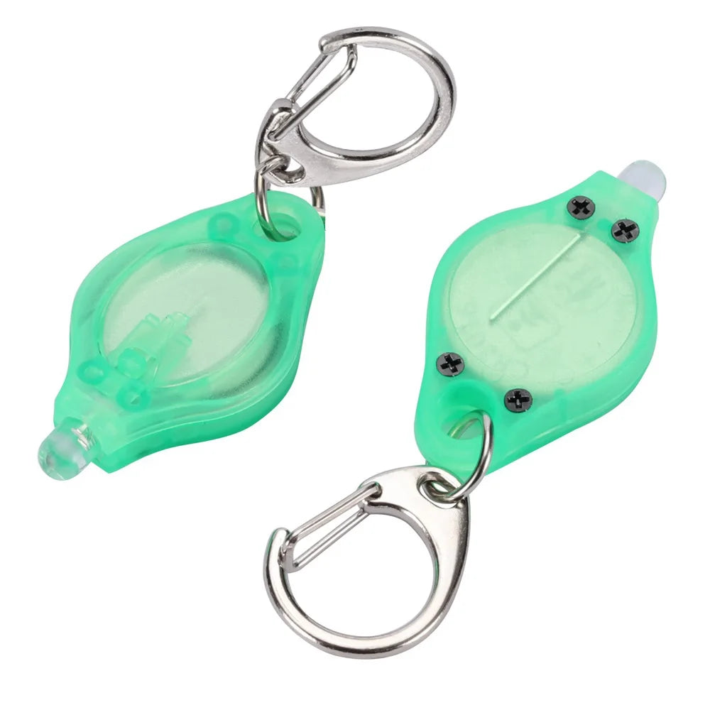 1/10/50/100pc/Mini LED Keychain Light White Red Yellow Green Blue Purple Light Flashlight Portable Emergency Lighting Torch Lamp