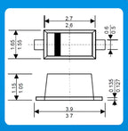 20PCS SMD Schottky Diode SS12 SMA SS14 1N5819 SS24 SB240 SS26 SR260 SS54 1N5824 SS34 1N5822 SR360 SS36 SS110 SB1100 SS2200