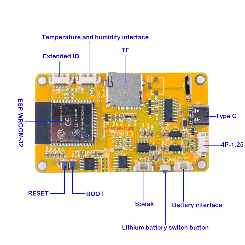 2.4 inch ESP32 Display WiFi+BT ESP32 Module ESP32-2432S024 240X320 ILI9341 Driver 2.4" Capacitive Touchscreen for Arduino IoT