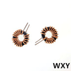 5Pcs 10/22/33/47/56/68/100uh220uH Toroid Core Inductors 65125 Winding Magnetic Inductance Iron Gauge Aluminum Magnetic Ring Coil