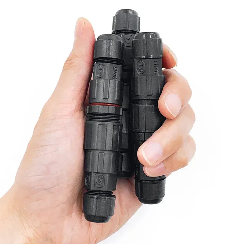 IP68 M16 Welding/Screw Connector 2 3 4 5 6 7 8 9 Pin Connector Line Outdoor Male Female Waterproof Wire Power Aviation Plug