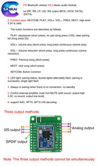 CSR8675 APTX-HD LDAC Bluetooth 5.0 Module, I2S SPDIF, 24Bit/96kHz HiFi Audio