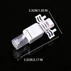 1/2Pcs Tool Free RJ45 Connector for UTP CAT6A/CAT6/CAT5E No Crimper Internet RJ 45 for 23awg-26awg Toolless LAN Cord Ends