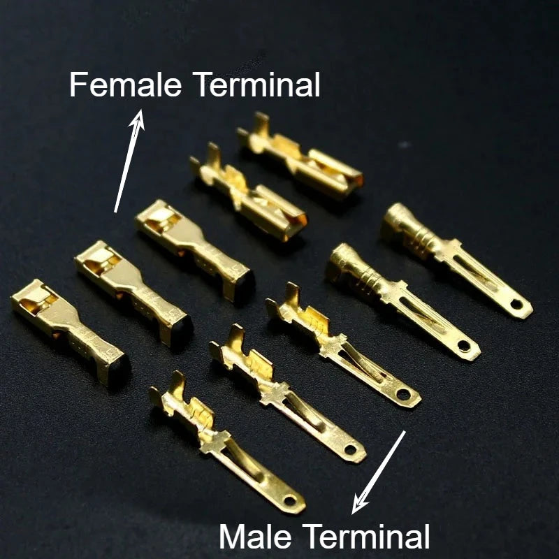 10Sets DJ7021A 2/3/4/6/9Pin 2.8mm Series Electrical Wire Connector Male Female Cable Terminal Plug Kits for Motorcycle Ebike Car