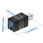 1-2PCS USB A to USB B Adapter High-Speed 5Gbps Type A 3.0 Female to Type B Male Power & Data Connector for Printer Scanner