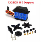 High-Torque Waterproof Servo 20KG 25KG 30KG 35KG 180 270 Degree Digital Copper Gear/Steel Gear Servo, For Robot Arm DIY
