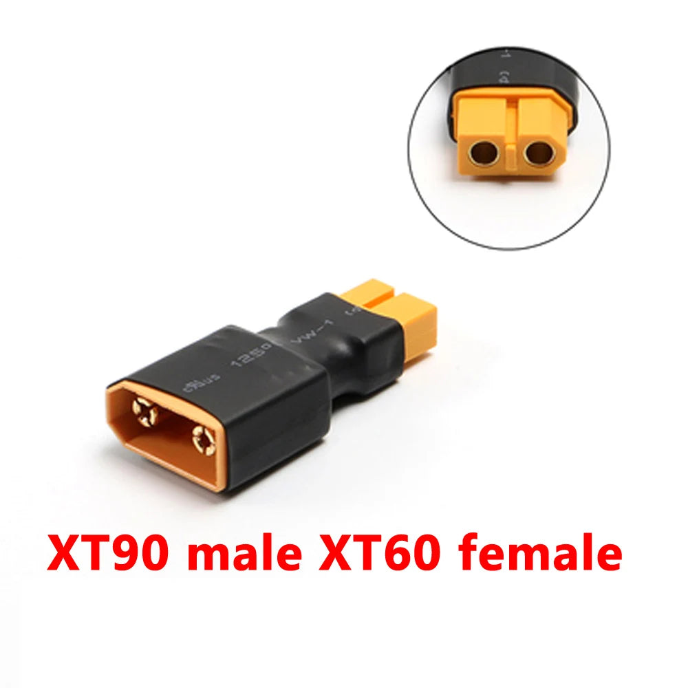 XT60 XT90 Plug Male / Female To T Plug Female / Male Connector Conversion Adapter No Wire for RC Airplane Quadcopter Parts