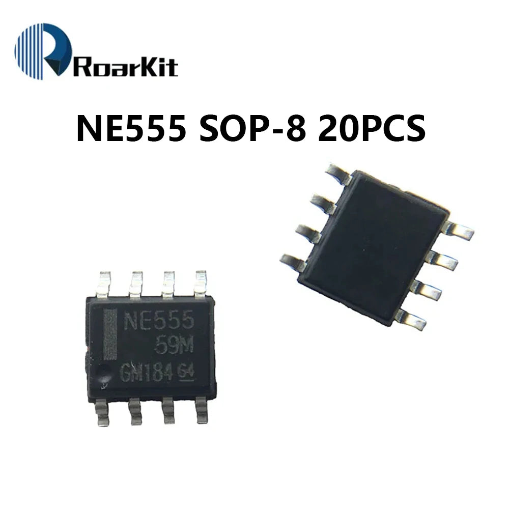 10/20/30PCS New NE555 NE555P NE555N 555 Timers DIP-8 8 Pin DIP Sockets /SOP-8 SMD NE555DR IC