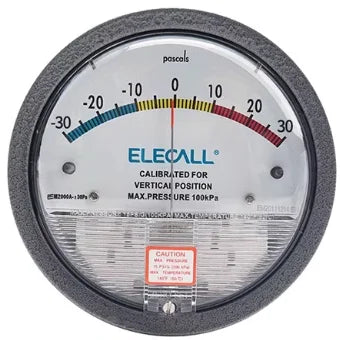 ELECALL EM2000 Differential Pressure Gauge Pa/Kpa/psi/mmH₂O for Air Gas Meters Barometer Pressure for Clean Room