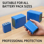 Blue Li-ion Wrap Heat Shrink Tube PVC Multi Sizes Insulated Shrinkable Film 10/20cm Width Waterproof Battery Pack Tape Sleeves