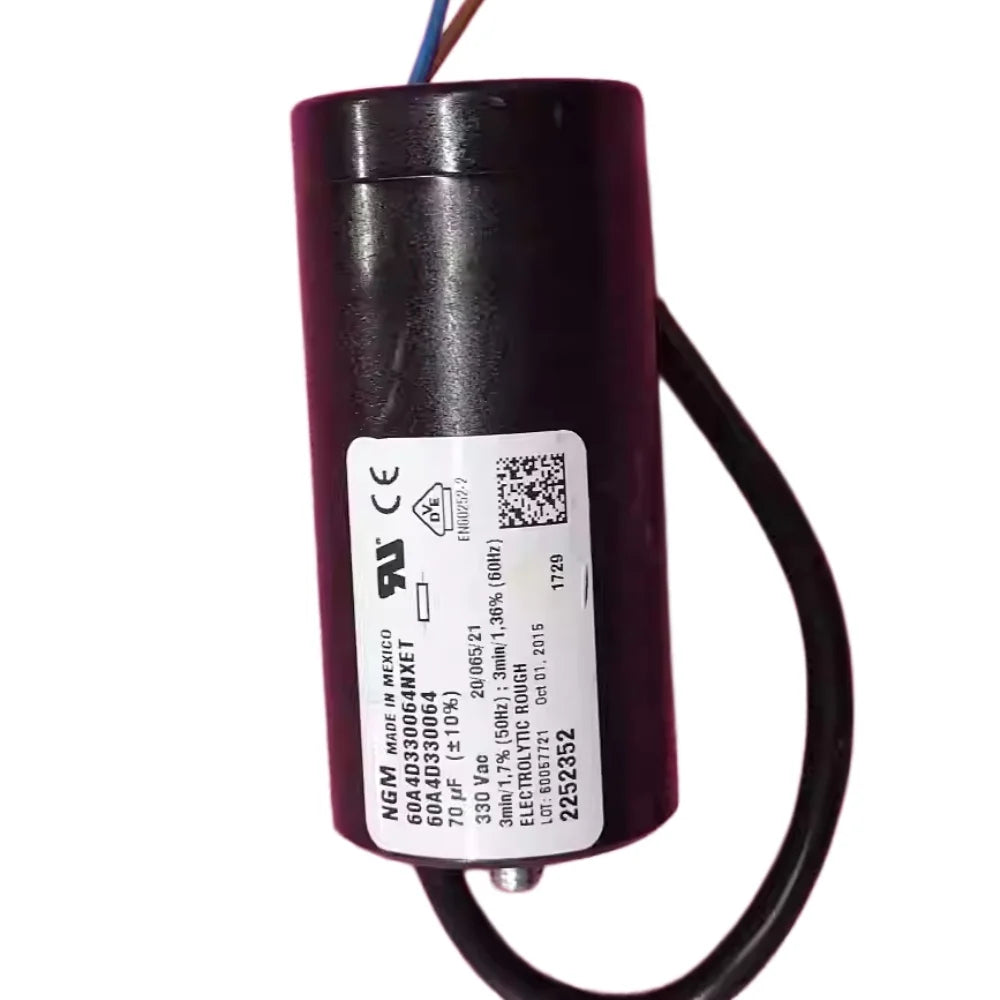 Original 97uf 330V AC 60A Compressor Start Capacitor for Refrigerator Parts Removed from Working Equipment 60A4D330064NXET