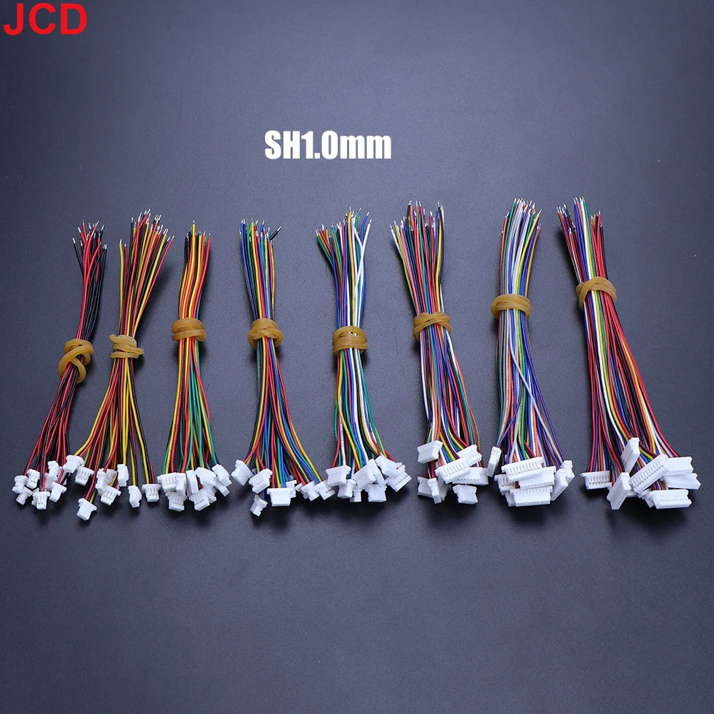 10pc 1.0 1.25 1.5 2.0 2.54 Sh/Jst/Zh/Ph/Xh 1.0mm 1.25mm 1.5mm 2.0mm 2.54mm Female Plug Connector With Wire 2/4/5/6/8/10/12P Pin