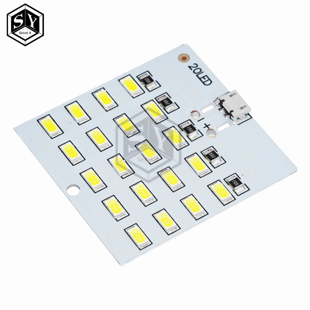 5730 smd 5V 430mA~470mA White Mirco Usb 5730 LED lighting panel USB mobile light Emergency light night light