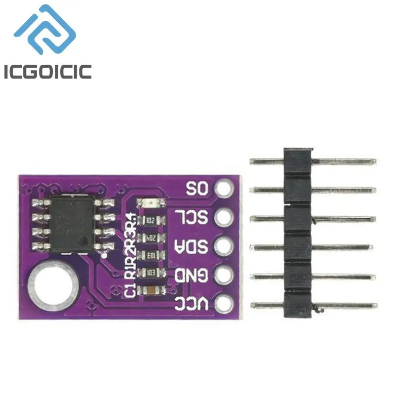 1-20PCS LM75 Temperature Sensor Module High Speed I2C IIC Interface High Precision Development Board For Arduino LM75A