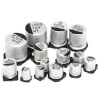 10Pieces 6.3V 10V 16V 25V 35V 50V 63V SMD Aluminum Electrolytic Capacitor 1uF 2.2uF 3.3uF 4.7uF 10uF 22uF 47uF 100uF 220uF 330uF