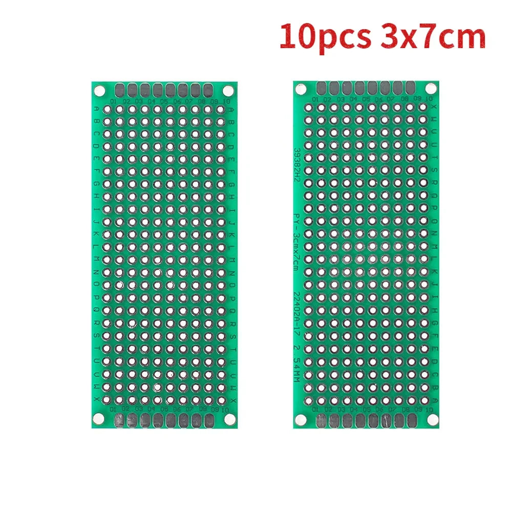 4PCS-40PCS Universal PCB Prototype Board Green Double Sided 2x8 3x7 4x6 5x7 7x9CM Protoboard Breadboard DIY Electronic Kit