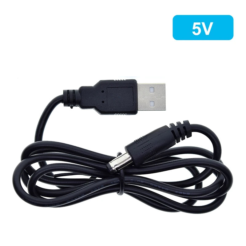 TZT 1/3PCS USB Power Boost Line DC 5V to DC 9V / 12V Step UP Module USB Converter Adapter Router Cable 2.1x5.5mm Plug