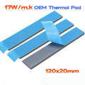 17W/MK OEM Thermal Pad 0.75/1.25/1.75MM 120*20 GPU CPU Heatsink Cooling Conductive Silicone Pad High Quality Original Authentic