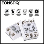 Single Phase Solid State Relay SSR 3-32VDC Input 24-480VAC Output Industrial Temperature Control Switch