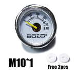 Mini 200bar 350bar Manometer Gauge 1inch 1/8NPT, 1/8BSPP, M10*1, M8*1 High Pressure Hand Pump Diving Mountaineering