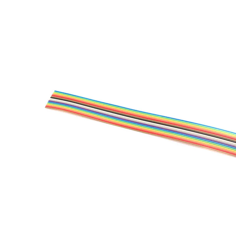 10meters/lot Ribbon Cable 16 WAY Flat Color Rainbow Ribbon Cable Wire Rainbow Cable 16P Ribbon Cable 1.27MM Pitch