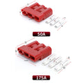 2pcs 3 pole 50A 75A 175A Battery Charging Connector Quick Connect Power Plug 600V Forklift Electrical Wire Cable Connectors