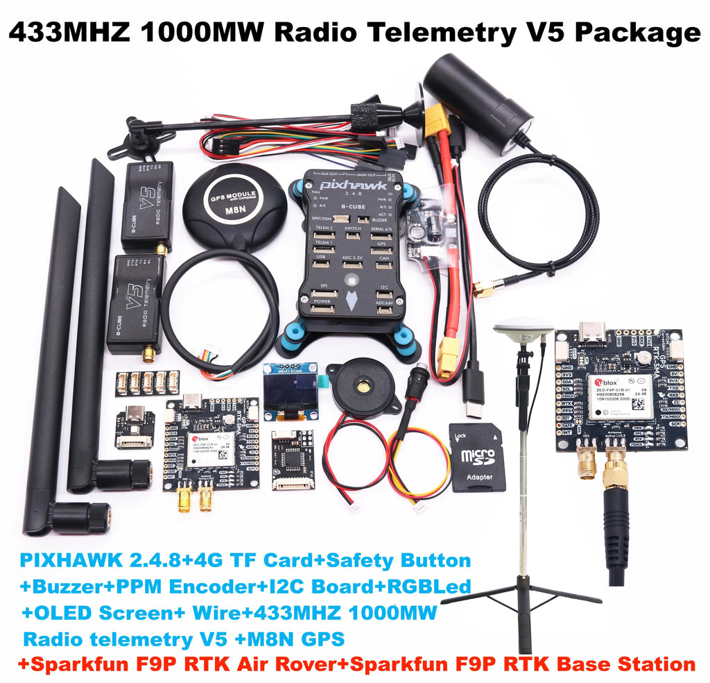 Happy SparkFun GPS RTK2 Board ZED F9P Qwiic High-Precision UAV GNSS Series Ardupilot FPV AutoPilot flight control