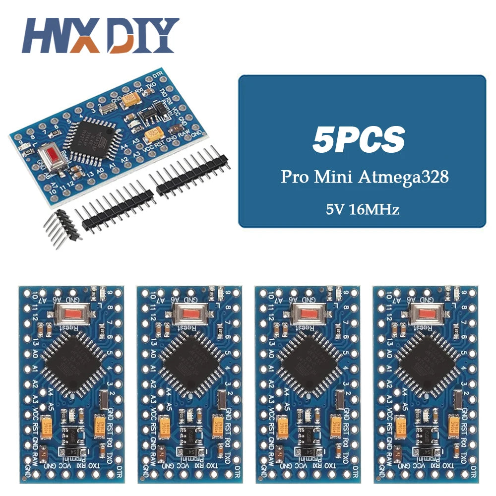 1-10pcs Pro Mini 328 Atmega328P 3.3V 5V 16MHZ ATMEGA328 328P Mini ATMEGA328 5V/16MHz For Arduino Compatible For Nano Module