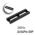5/50 Pcs 2.54MM Pitch SMD DIP IC Socket Contact Clip Surface Mount Machined Receptacle 4 6 8 10 12 14 16 18 20 24 Pin Row 7.62mm