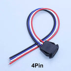 2/4/6Pin USB-C Type-C Waterproof Connector Charger Jack Direct Compression Female Socket Charging Interface With PH2.0 Terminal