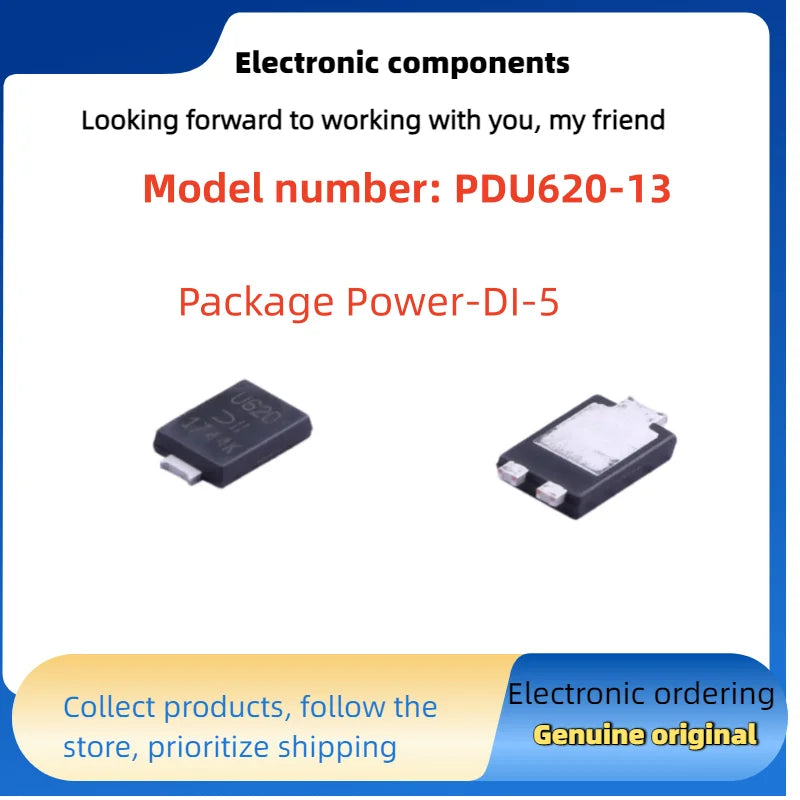 Fast recovery/high efficiency diode PDU620-13 packaged as Power-DI-5