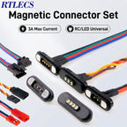RTLECS Magnetic Connector RC Car Drone JST JR 24V 3A DC Power Battery Charger SM Led Strip Blind Connect USB Cable 2/3/4 Pin