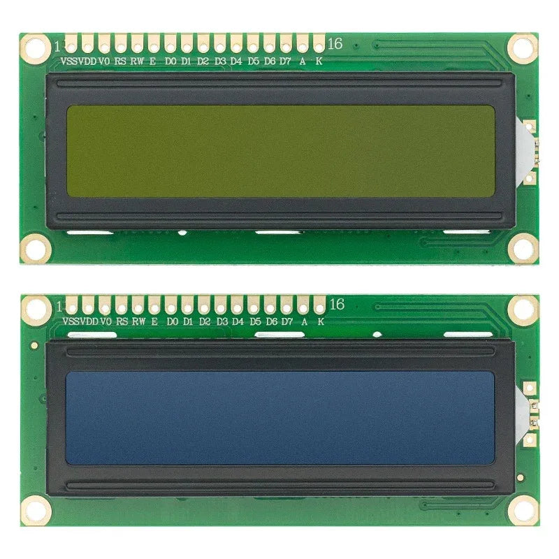 LCD1602 I2C LCD Module Blue / Yellow Green Screen 16x2 Character LCD Display 5V PCF8574 PCF8574T IIC Adapter Llate for Arduino