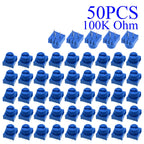 5-100pcs 3386P-1-103 1k 2k 5k 10k 20k  0.5W, 1/2W PC Pins Through Hole Trimmer Potentiometer Cermet 1 Turn Top Adjustment