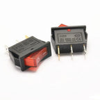 100 pcs/lot 3 Pin 16A 250V Green/RED Button Light Rocker Switch KCD3-101N KCD2 On Off Rocker Power Switches