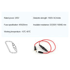 10PCS 5x20mm Glass Fuse Holder Fast Blow Screw Type 6x30mm with Electrical Wire Cable 250V AC Fuses Line Copper Strip Spring