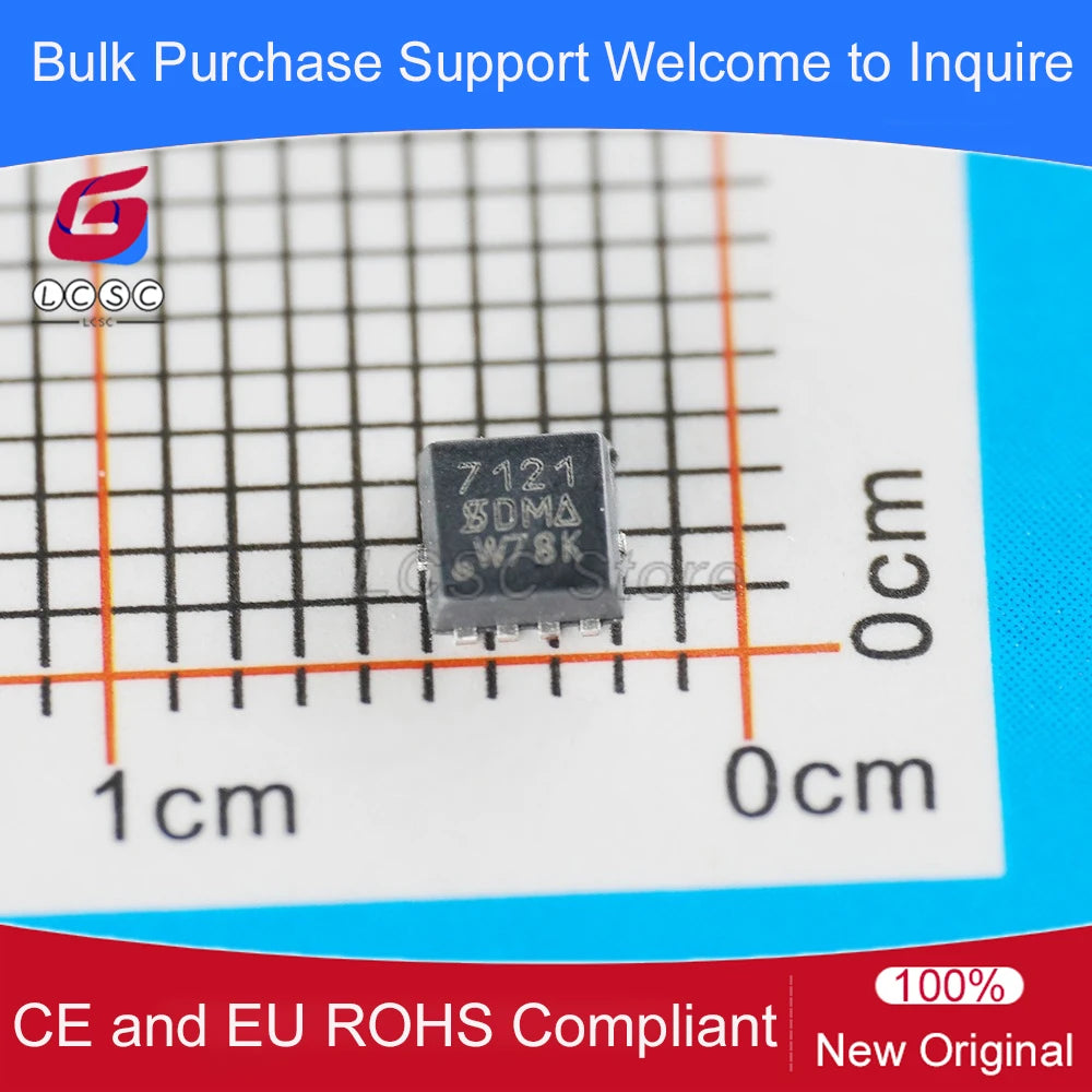 10pieces/Pack SI7121DN-T1-GE3 SMD-8 MOSFET P-Channel 30V 18A Field Effect Transistor Code Mark 7121