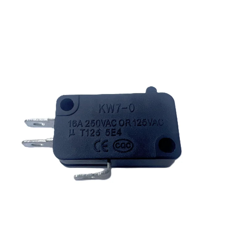 6Pcs KW7‑0 Micro Switch 2pin/3pin Momentary Limit Switch,16A 250VAC or 125VAC, T125 Heat Resistance, for Microwave Oven