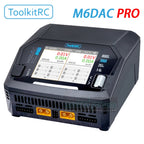 ToolkitRC M6DAC PRO V2 Intelligent Charger Dual Channel AC 200W DC 800W 16A Lithium Battery 1S 2S 3S 4S 5S 6S LiHV Lipo PD65W