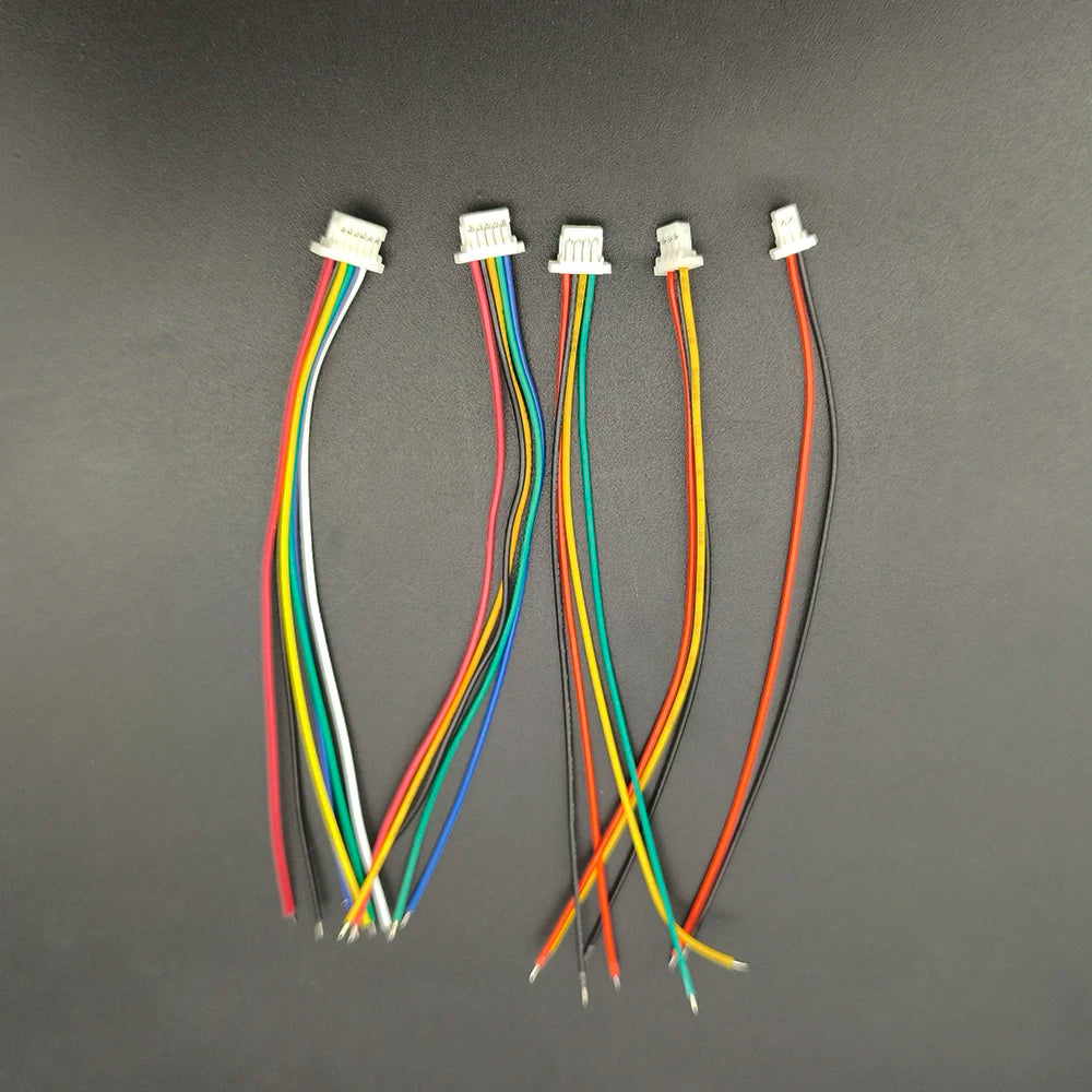 10/20Pcs JST SH1.0 SH 1.0mm Wire Cable Connector 2/3/4/5/6/7/8Pin Terminal Plug Electronic Line 28AWG 10cm Single/Double Head