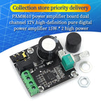 PAM8610 Dual Channel Audio Amplifier Board Module 12V 15W*2 High Power Pure Digital HD Amplifier
