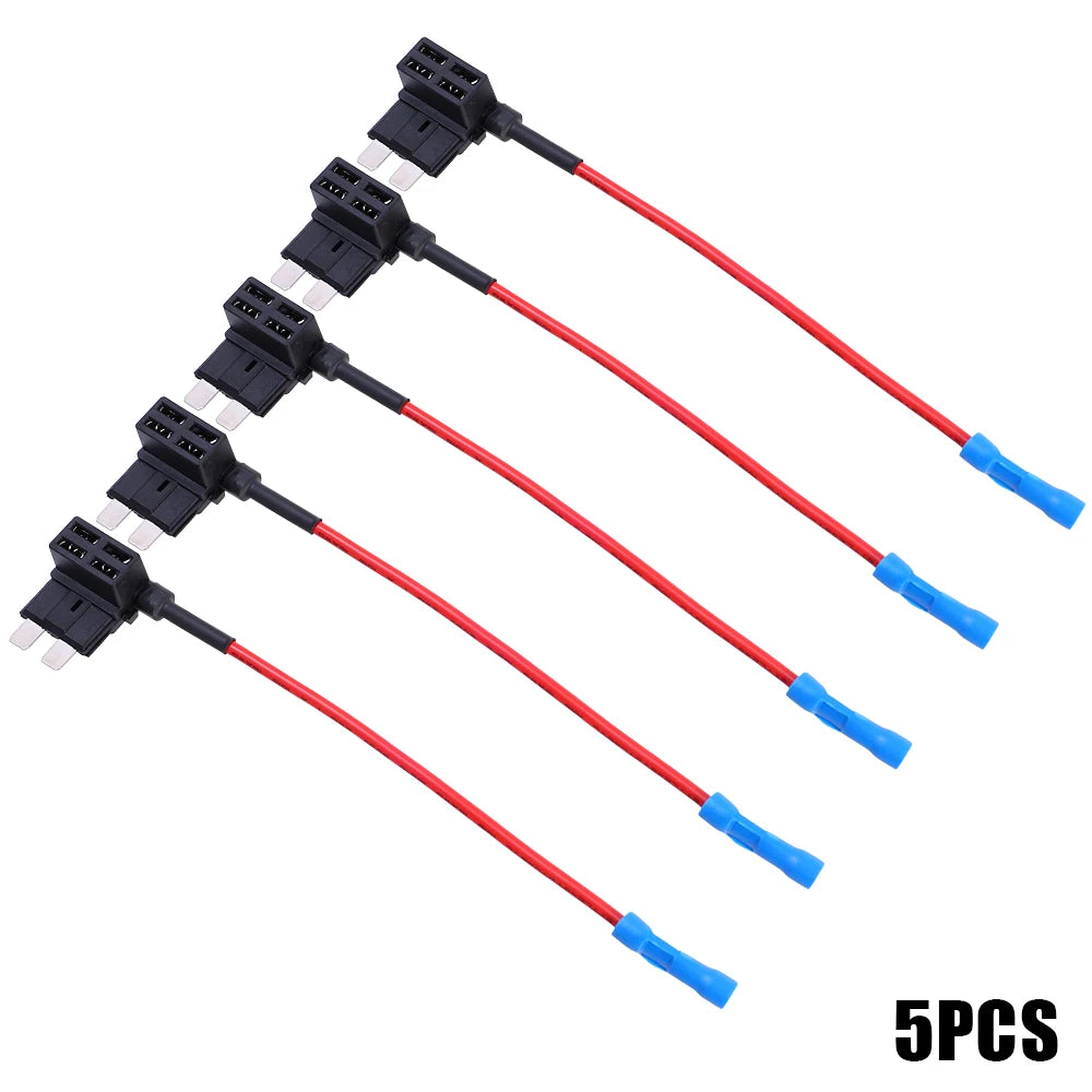 Car Mini Fuse Box Circuit Adapter ATM Blade Fuse for Car Van Motorcycle RV Boat Tractor TAP Adapter