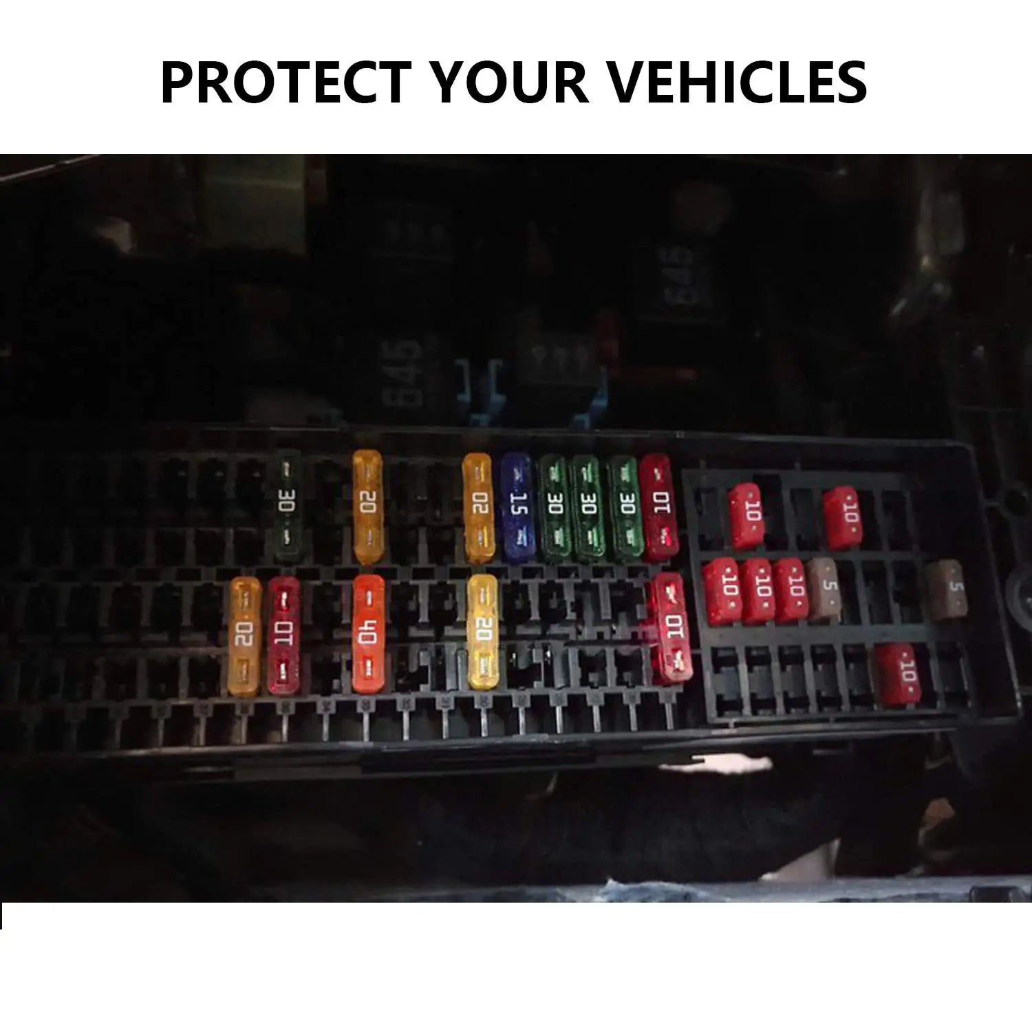 140PCS Car Blade Fuse Kit, Standard & Mini Auto Blade Fuses Assortment, ATC/ATO Automotive Fuses 5A 7.5A 10A 15A 20A 25A 30AMP
