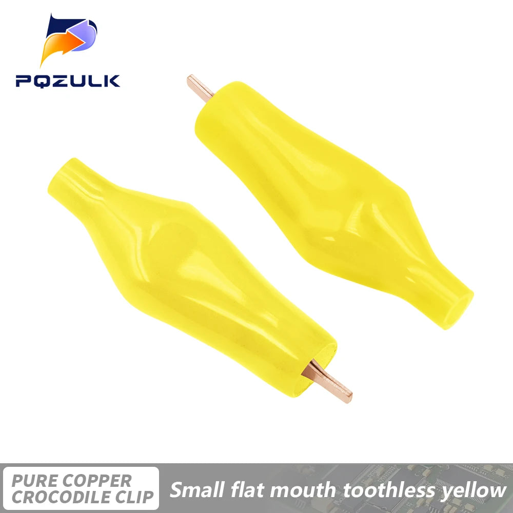 5PCS/LOT Pure Copper Alligator Clip Flat-Mouthed Small Copper Clip Without Toothed Small Copper Clip