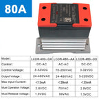 LCTC Solid State Relay 10A25A40A60A80A100A120A DIN Installation DC to AC AC to AC DC to DC Single-phase SSR With Radiator