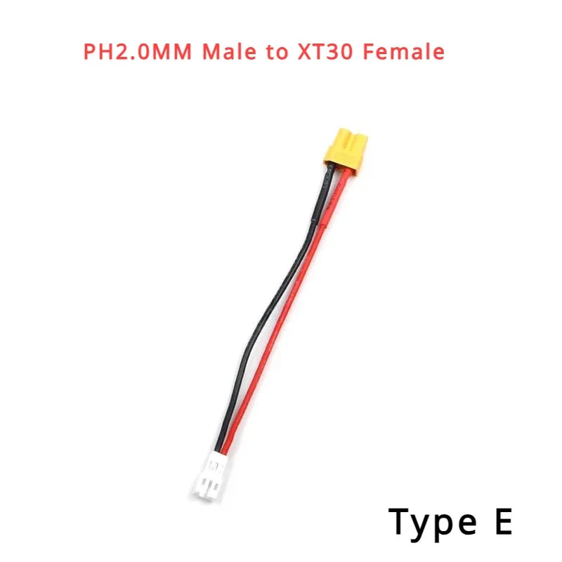 PH2.0 To XT60/XT30 Plug Battery Charging Adapter Cable Cord Female Male Plug To PH2.0-M XT60-F XT30-F High Current Connector
