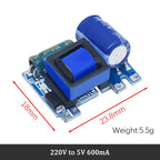 AC-DC 3.3V/5V/12V Precision Buck Converter AC 220v to 5v DC step down Transformer power supply module 1A 12W
